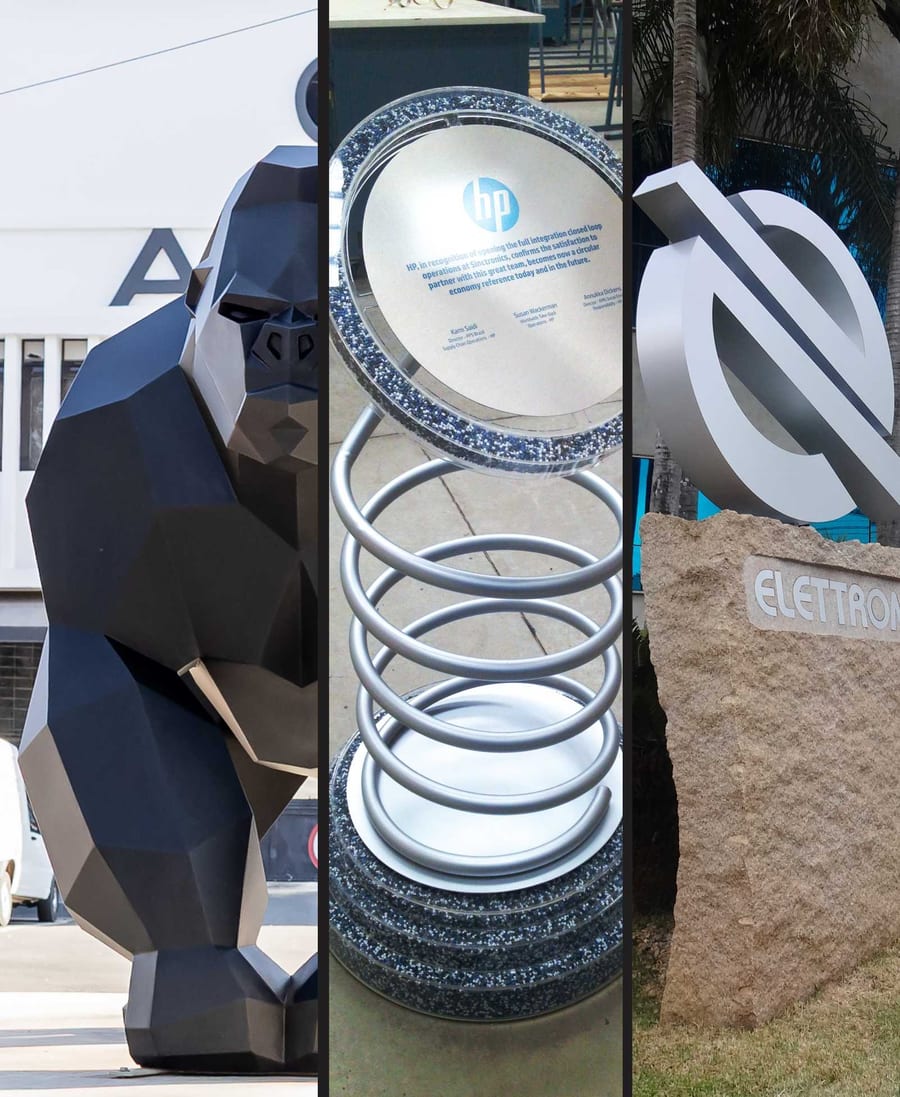 Obras tridimensionais corporativas Bendz